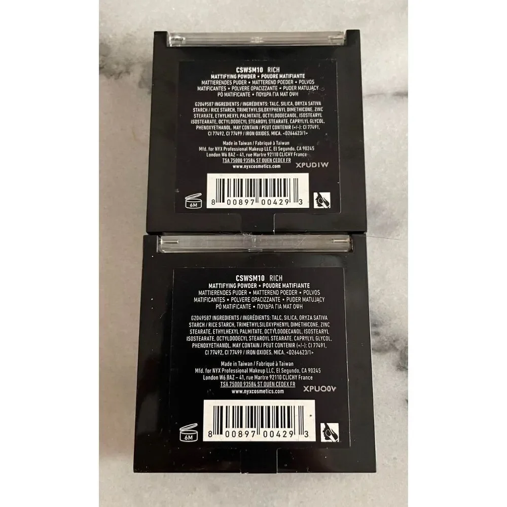 NYX Cant Stop Wont Stop Mattifying Powder CSWM10 Rich Lot of 2